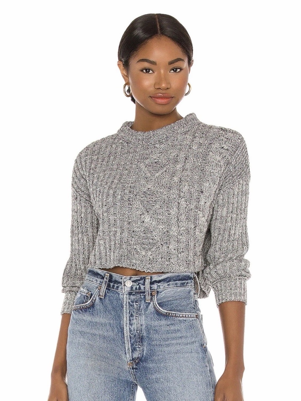 Free People “On Your Side” Slouchy Pullover Sweater- Trick Mirror Colorway